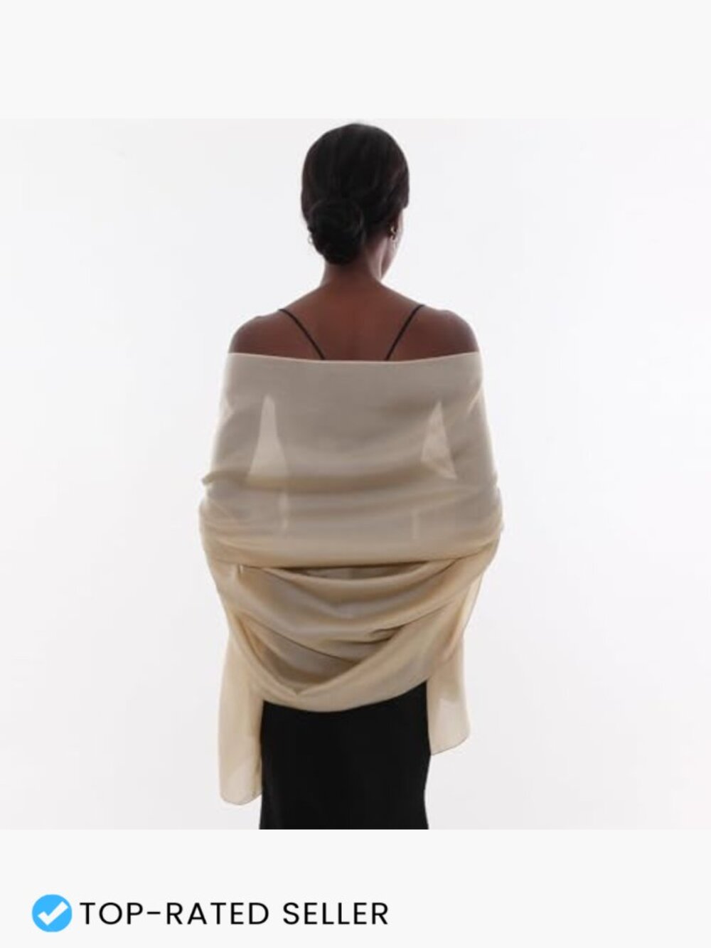 Pashmina Shawl Wrap Sheer Lightweight Scarf for Evening Dresses Party - Picture 5 of 7
